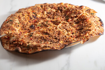 Delicious Turkish Pizza Lahmacun. This Lahmacun is tasty and delicious