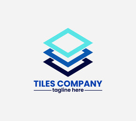 Tiles company logo with construction, tiles floor, decoration, tiler, tiles pattern, tiles, building, and business company logo.