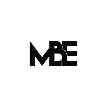 mbe letter original monogram logo design