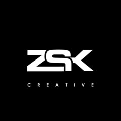 ZSK Letter Initial Logo Design Template Vector Illustration