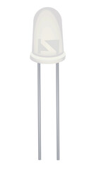 White led diode. vector illustration