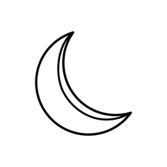 moon icon. sign design. Vector Illustration.