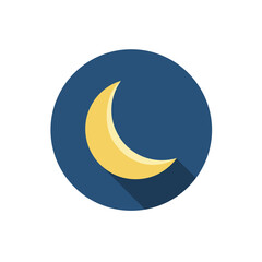 Naklejka na ściany i meble moon icon. sign design. Vector Illustration.