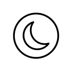 moon icon. sign design. Vector Illustration.