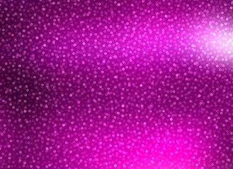 Reflective pink glass abstract texture covered glitter. Festive background.