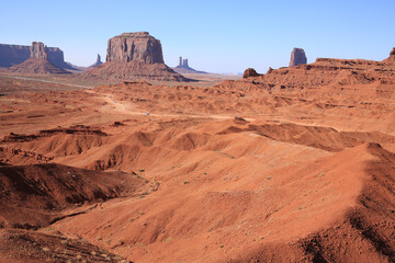 Monument Valley Tribal Park in Navajo Nation, Utah and Arizona, USA