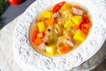 kapusniak delicious polish sauerkraut soup