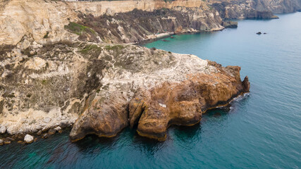 Fiolent - a cape on the Heracles Peninsula on the southwestern coast of Crimea, in the Balaklava region of Sevastopol