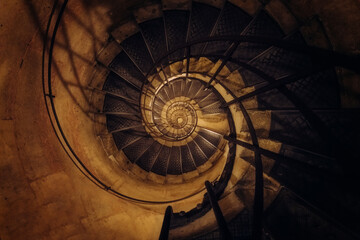 Spiral staircase, Paris, France
