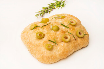 ROSEMARY FOCACCIA BREAD close up