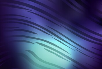 Dark Blue, Green vector blurred shine abstract template.