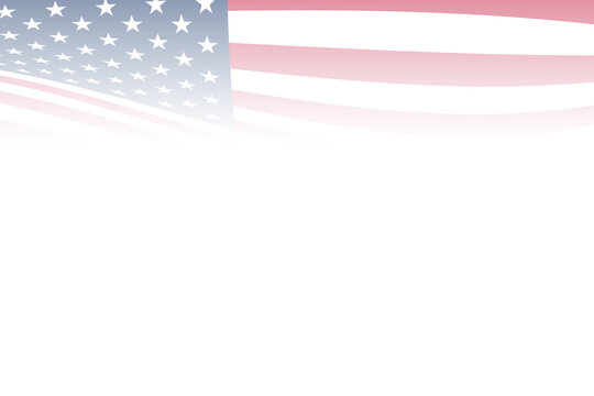 top border banner gradient fade american flag illustration graphic slide card