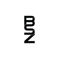 bsz letter original monogram logo design