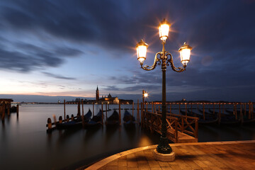 Piazza San Marco and waterfront promenade at sunset in Venice, Italy © Dietmar Temps