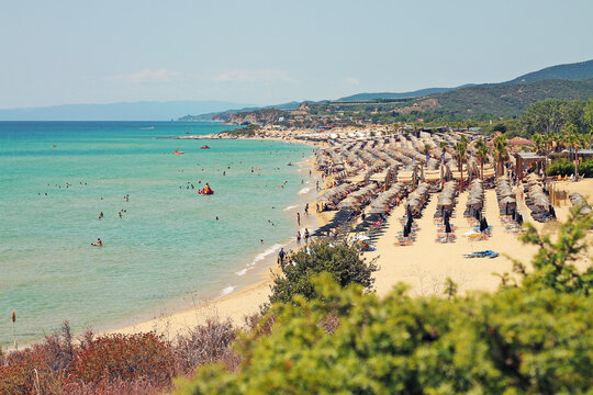 Ammolofoi beach is the most popular and most beautiful beach of northern Greece. Located at about 1km from Nea Peramos, near Kavala.