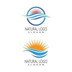 Obraz premium Sun Vector illustration Icon Logo Template design