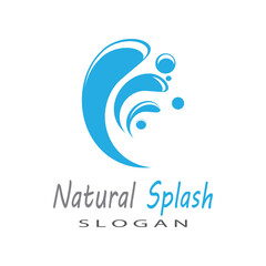 water splash icon vector illustration design template