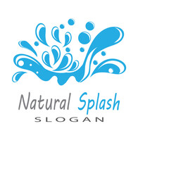 water splash icon vector illustration design template