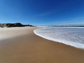 Secluded seascape in a summer day