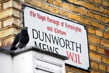 London Street Sign, DUNWORTH MEWS