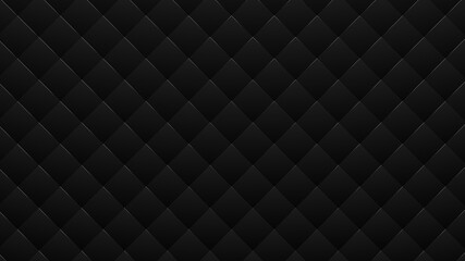 Naklejka premium Rotated black cube boxes block background wallpaper