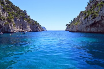 Fototapeta premium Calanques national park in France near Cassis on the meditarenean see