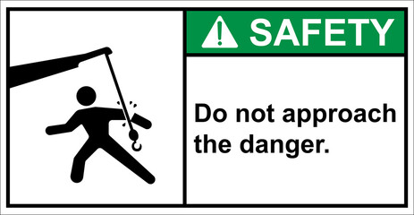 Use electric hoists with caution.,Safety sign