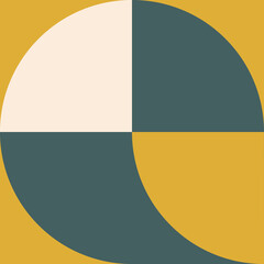 Square template in trending colors 2021. Abstract pattern for printing on posters, decorative pillows, bed textiles, fabrics, painting design in the interior. 