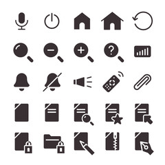 set of icons