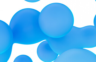 Beauty fashion backdrop with pink liquid blobs background. soap bubbles. soft pastel gradient balls.