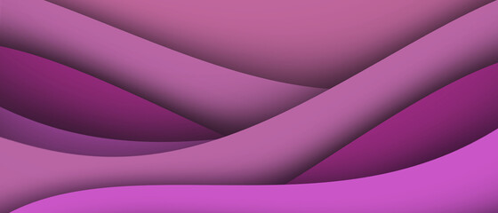 Fototapeta premium Abstract Curve Geometric Shape Background Dynamic and textured element on Purple. Modern gradient light. presentation, package, Copy space, inspiration, website -3d Rendering