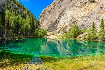 Majestic mountain lake in Canada.