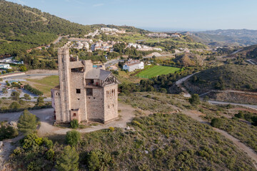 Fototapeta premium Castillo de la Mota en Alhaurín el Grande en la provincia de Málaga, España