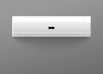 Air conditioner for climate control indoors a vector realistic 3d illustration