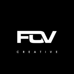 FOV Letter Initial Logo Design Template Vector Illustration