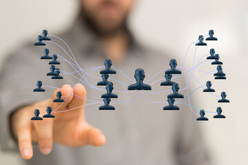 team hierarchy connection group digital