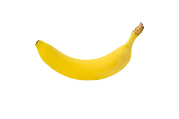 Isolated banana on white background