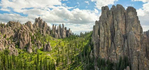 Cathedral Spires in the Black Hills of Custer State Park South Dakota - hike from the Needles...