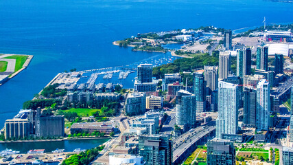 Fototapeta premium Aerial view of the Toronto downtown, Canada