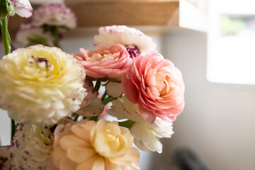 Pink and white flower bouquet