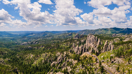Needles Eye Tunnel - on the Needles Highway in Custer Sate Park near Sylvan Lake - South Dakota