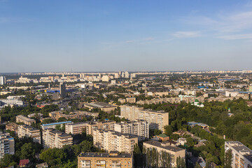 Fototapeta na wymiar Uburban houses. City Houses Aerial View. Ukraine modern architecture