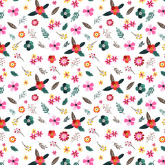 This is floral repeat pattern for using textile industry. You can also use it as a background, wallpaper and many more