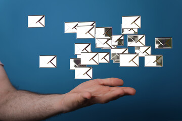 Network Communications with email symbol.