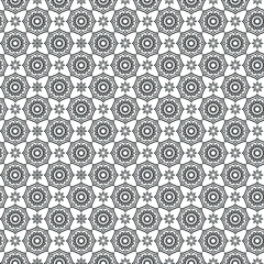 Geometric black and white Repeat Pattern for textile fabric, background, wallpaper. You can use it any where as you want.