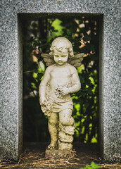 Baby angel statue
