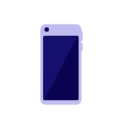 Vector purple Smartphone. Front view