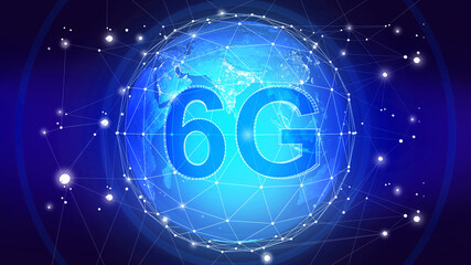 Technology 6G Communication in the future,6G internet concept