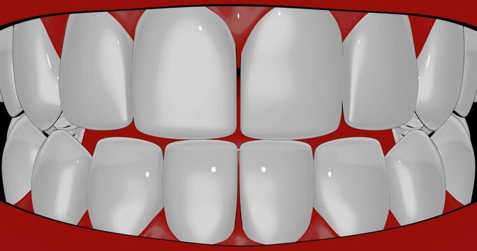 3d render with loose tooth concept