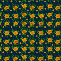This is modern style flower repeat pattern for textile and fabric design.